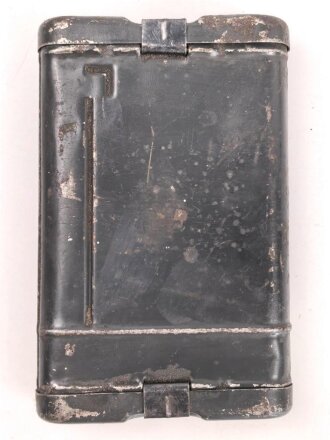 Reinigungsgerät 34 der Wehrmacht. Leerer Behälter, Hersteller "ab42" Luftwaffenblauer Originallack