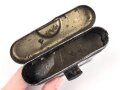 Reinigungsgerät 34 der Wehrmacht. Leerer Behälter, Hersteller "cnx" Luftwaffenblauer Originallack