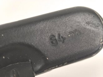 Reinigungsgerät 34 der Wehrmacht. Leerer Behälter, Hersteller "64" Luftwaffenblauer Originallack