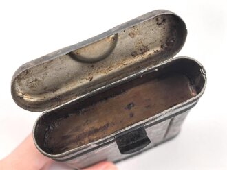 Reinigungsgerät 34 der Wehrmacht. Leerer Behälter, Hersteller "cmr44" Luftwaffenblauer Originallack
