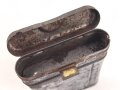 Reinigungsgerät 34 der Wehrmacht. Leerer Behälter, Hersteller "HAWIG " Luftwaffenblauer Originallack