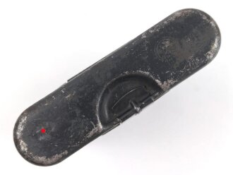 Reinigungsgerät 34 der Wehrmacht. Leerer Behälter, Hersteller "HAWIG 1940" Luftwaffenblauer Originallack