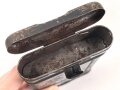 Reinigungsgerät 34 der Wehrmacht. Leerer Behälter, Hersteller "HAWIG 1940" Luftwaffenblauer Originallack
