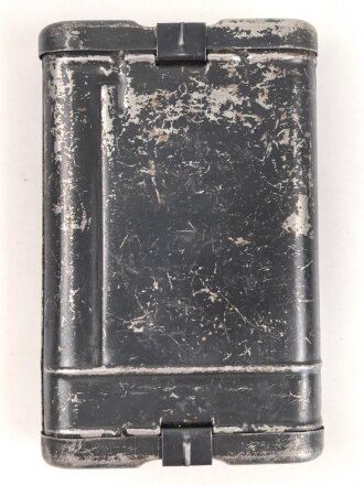 Reinigungsgerät 34 der Wehrmacht. Leerer Behälter, Hersteller "HAWIG 1940" Luftwaffenblauer Originallack