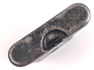 Reinigungsgerät 34 der Wehrmacht. Leerer Behälter, Hersteller "HAWIG 1940" Luftwaffenblauer Originallack