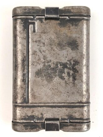 Reinigungsgerät 34 der Wehrmacht. Leerer Behälter, Hersteller "Mundlos 1940" Luftwaffenblauer Originallack