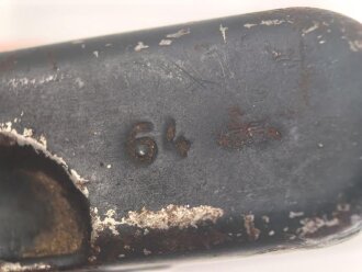 Reinigungsgerät 34 der Wehrmacht. Leerer Behälter, Hersteller "64" Luftwaffenblauer Originallack