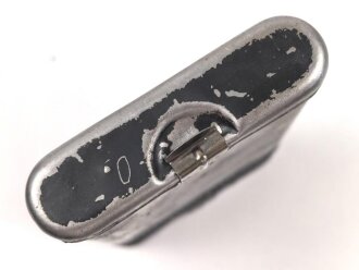 Reinigungsgerät 34 der Wehrmacht. Leerer Behälter, Hersteller "arr4" Luftwaffenblauer Originallack