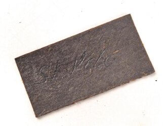 Reinigungsgerät 34 , Ausführung für die Ordnungspolizei mit zusätzlicher Halterung für eine 9mm Bürste. Leerer Behälter, Hersteller "G.Appel" Luftwaffenblauer Originallack.