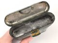 Bundesgrenzschutz,  Behälter von Reinigungsgerät 34 der Wehrmacht. Hersteller "Mundlos 1938", BGS grün überlackiert und mit zusätlicher Beschriftung " 7.62-7.92" versehen