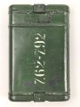 Bundesgrenzschutz,  Behälter von Reinigungsgerät 34 der Wehrmacht. Hersteller "arr4", BGS grün überlackiert und mit zusätlicher Beschriftung " 7.62-7.92" versehen