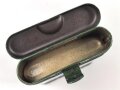 Bundesgrenzschutz,  Behälter von Reinigungsgerät 34 der Wehrmacht. Hersteller "arr4", BGS grün überlackiert und mit zusätlicher Beschriftung " 7.62-7.92" versehen