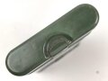 Bundesgrenzschutz,  Behälter von Reinigungsgerät 34 der Wehrmacht. Hersteller "HAWIG 1940", BGS grün überlackiert und mit zusätlicher Beschriftung " 7.62-7.92" versehen