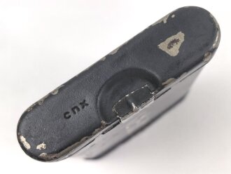 Bundesgrenzschutz oder Polizei nach 1945,  Reinigungsgerät 34 der Wehrmacht. Hersteller "cnx", Originaler Wehrmachtslack, darauf nachträglich angebrachte Beschriftung" 7.62-7.92"  Der Inhalt vollständig nach 1945