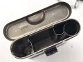 Bundesgrenzschutz oder Polizei nach 1945,  Reinigungsgerät 34 der Wehrmacht. Hersteller "cnx", Originaler Wehrmachtslack, darauf nachträglich angebrachte Beschriftung" 7.62-7.92"  Der Inhalt vollständig nach 1945