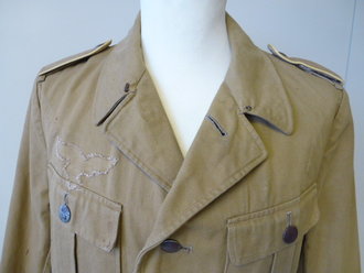 Luftwaffe Tropenfeldbluse mit Schulterklappen Fliegendes...