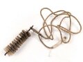 Reinigungsschnur mit Bürste für ein ziviles Reinigungsgerät. Durchmesser der Bürste etwa 20mm