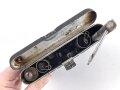Reinigungsgerät für die Panzerbüchse 39 der Wehrmacht, Hersteller 64 ( Appel) Die Reinigungskette fehlt, sonst Vollständig. Dose Originallack
