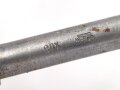 Reinigungsgerät für die Panzerbüchse 39 der Wehrmacht, Hersteller 64 ( Appel) Die Reinigungskette fehlt, sonst Vollständig. Dose Originallack