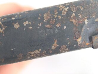 Reinigungsgerät für die Panzerbüchse 39 der Wehrmacht, Hersteller "cnx", Leere Dose, Originallack