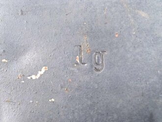 Reinigungsgerät für die Panzerbüchse 39 der Wehrmacht, Hersteller "cnx", Leere Dose, Originallack