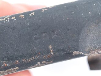 Reinigungsgerät für die Panzerbüchse 39 der Wehrmacht, Hersteller "cnx", Leere Dose, Originallack