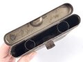 Reinigungsgerät für die Panzerbüchse 39 der Wehrmacht, Hersteller "cnx", Leere Dose, Originallack