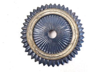 Kaiserreich, Kokarde für eine Pickelhaube für Offiziere. Magnetisch, Original lackiert, Durchmesser 55mm