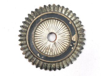 Kaiserreich, Kokarde für eine Pickelhaube für Offiziere. Nicht Magnetisch, Original lackiert, Durchmesser 55mm