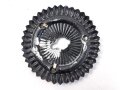 Kaiserreich, Kokarde für eine Pickelhaube für Offiziere. Neuzeitliche Fertigung, Durchmesser 51mm, ein Splint fehlt