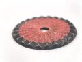 Kaiserreich, Kokarde für eine Pickelhaube für Offiziere. Buntmetall, Original lackiert, Durchmesser 51mm