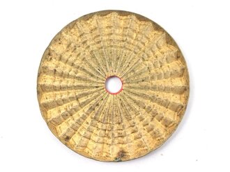 Kaiserreich, Kokarde für eine Pickelhaube für Offiziere. Buntmetall, Original lackiert, Durchmesser 52mm