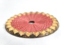 Kaiserreich, Kokarde für eine Pickelhaube für Offiziere. Buntmetall, Original lackiert, Durchmesser 52mm