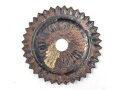 Kaiserreich, Kokarde für eine Pickelhaube für Mannschaften. Eisen, Durchmesser 49mm
