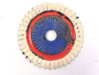 Kaiserreich, Kokarde für eine Pickelhaube für Mannschaften. Eisen, Originallack, Durchmesser 52mm