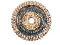 Kaiserreich, Kokarde für eine Pickelhaube für Mannschaften. Buntmetall, Durchmesser 55mm, neuzeitliche Fertigung