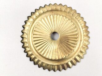 Kaiserreich, Kokarde für eine Pickelhaube für Mannschaften. Buntmetall, Durchmesser 67mm, neuzeitliche Fertigung