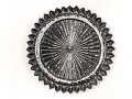 Kaiserreich, Kokarde für eine Pickelhaube für Mannschaften. Eisen, Durchmesser 68mm, neuzeitliche Fertigung