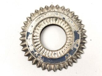 Kaiserreich, Kokarde für eine Pickelhaube für Offiziere. Buntmetall, Original lackiert, Durchmesser 49mm