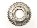 Kaiserreich, Kokarde für eine Pickelhaube für Offiziere. Buntmetall, Original lackiert, Durchmesser 49mm