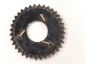 Kaiserreich, Kokarde für eine Pickelhaube für Offiziere. Buntmetall, Original lackiert, Durchmesser 49mm