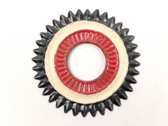 Kaiserreich, Kokarde für eine Pickelhaube für Mannschaften. Eisen, Originallack, Durchmesser 49mm