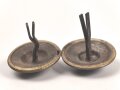 Kaiserreich , Paar Splintrosetten mit Löwenkopf , Durchmesser je 30mm
