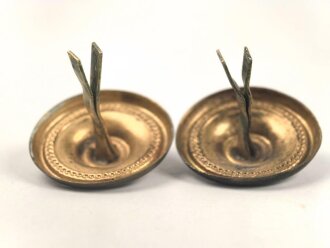 Kaiserreich , Paar Splintrosetten für Schuppenkette Durchmesser je 28mm