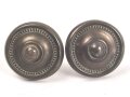 Kaiserreich , Paar Splintrosetten für Schuppenkette Durchmesser je 28mm