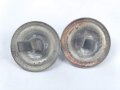 Kaiserreich , Paar Splintrosetten für Schuppenkette Durchmesser je 25mm, silbern