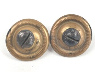 Kaiserreich , Paar Steckrosetten für Schuppenkette Durchmesser je 30mm