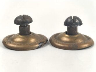 Kaiserreich , Paar Steckrosetten für Schuppenkette Durchmesser je 30mm