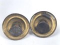 Kaiserreich , Paar Steckrosetten für Schuppenkette Durchmesser je 30mm