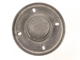 1.Weltkrieg, Teller mit Bajonettverschluss für eine feldgraue Pickelhaube für Mannschaften